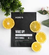 Тканевая пробуждающая детокс - маска Hero'S Wake Up Facial Mask - 20 г