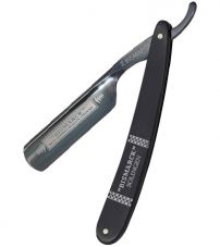 Опасная бритва DOVO 26830 ручка - эбеновое дерево, 6/8", 1/1, с инкрустацией цвета серебра