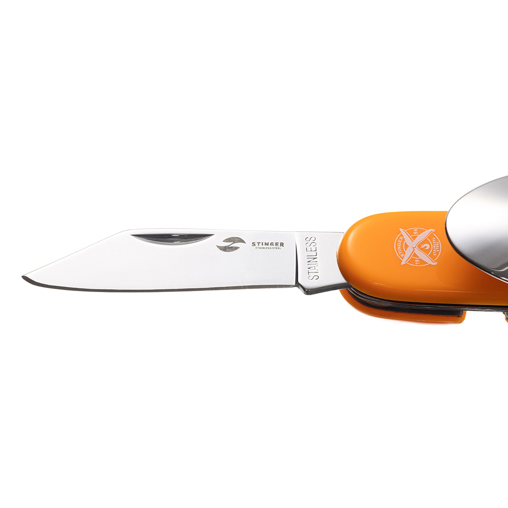 Нож перочинный 109 мм, 8 функций, в блистере STINGER FK-A106PB-1