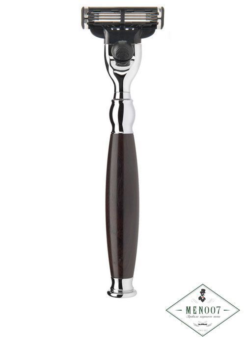 Бритва MUEHLE SOPHIST, Mach3, африканское черное дерево