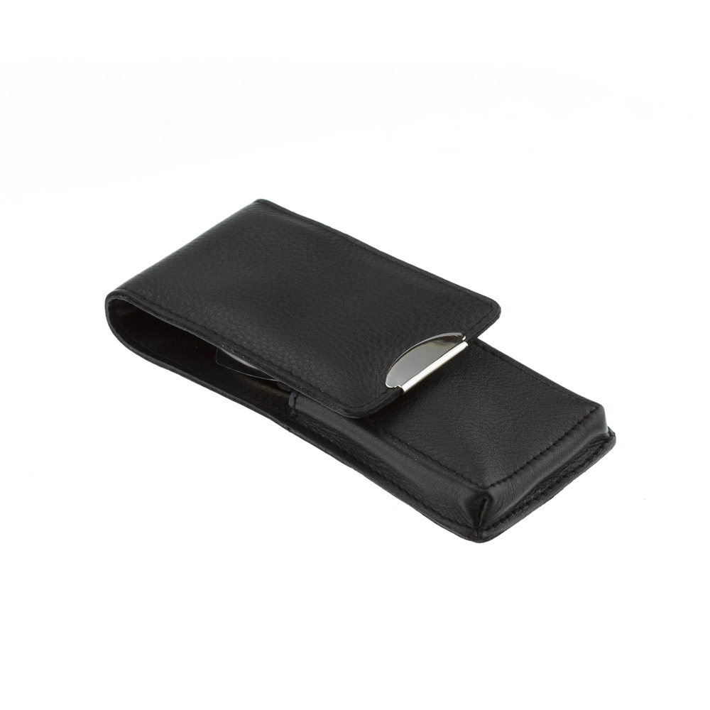 Маникюрный набор YES, 4 пр. 9233 Футляр: натуральная кожа, цвет черный