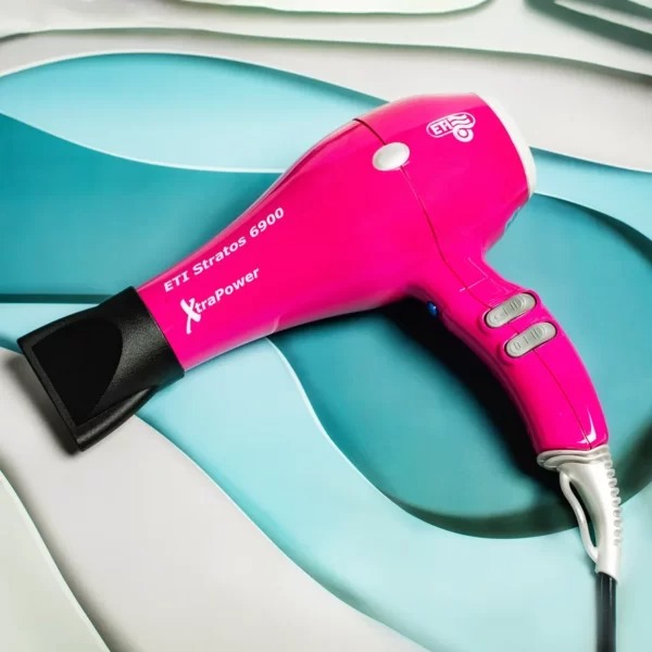 Профессиональный фен ETI Stratos 6900 Xtrapower Фуксия