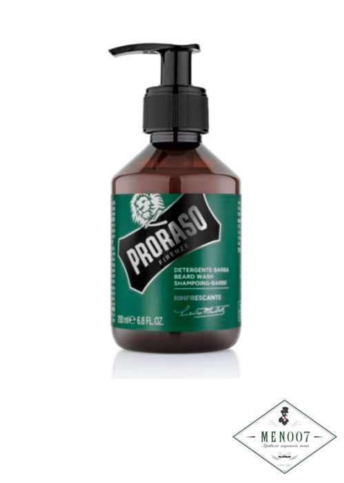 Шампунь для бороды освежающий Proraso Refreshing -200мл.