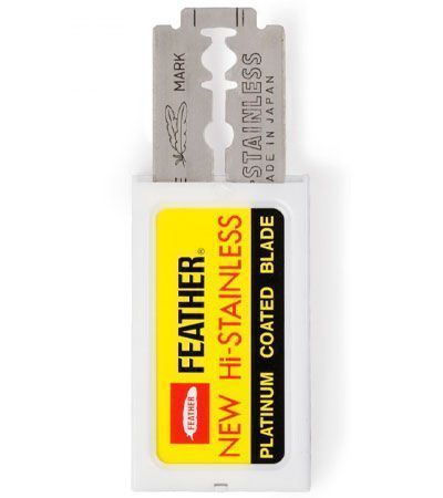 Лезвия для безопасной бритвы Feather New Hi-Stainless (10 лезвий)