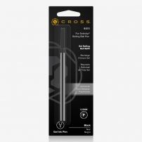 Стержень Cross для ручки-роллера стандартный, тонкий, черный; блистер