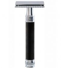 Станок Т-образный черная смола эффект алмаза Edwin Jagger Black Chrome 3D Diamond DE3DBC15BL