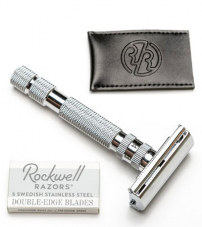 Т-образная бритва Rockwell Model T, белый хром