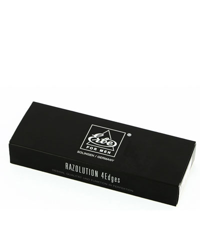 Станок для бритья Erbe с двумя лезвиями, цвет хром, ручка- силикон, цвет: серебряный/черный