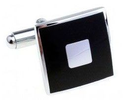 Классические мужские запонки из стали Spikes