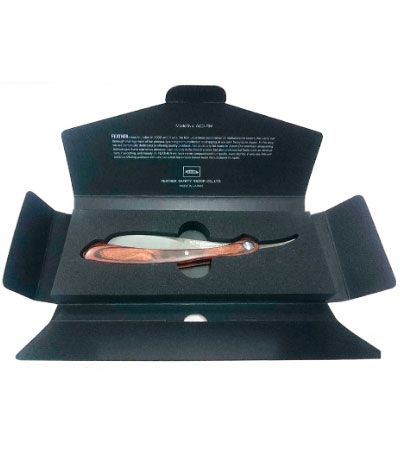 Премиальная шаветта со сменными лезвиями Feather Artist Club DX модель ACD-RW с рукояткой из березы