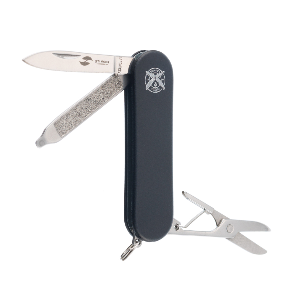 Нож перочинный STINGER FK-K7003LG-BLACK