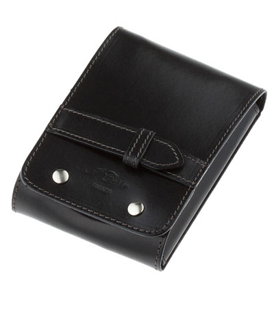 Дорожный набор для усов и бороды IL Ceppo в черном чехле: щетка, расческа, ножницы