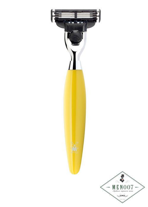Бритва MUEHLE KOSMO, Mach3, смола лимонного цвета