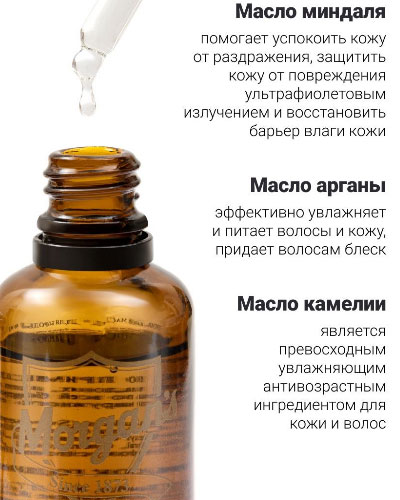 Премиальное масло для бороды Morgans Luxury Beard Oil - 50 мл