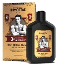 Парфюмированный Шампунь-Кондиционер-Гель для душа 3 IN 1 IMMORTAL Shampoon One Million Dollars  -500 мл.