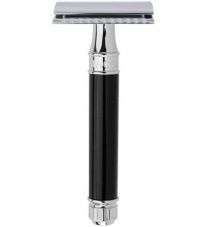 Станок Т-образный черная смола хром Edwin Jagger Black DE86BL