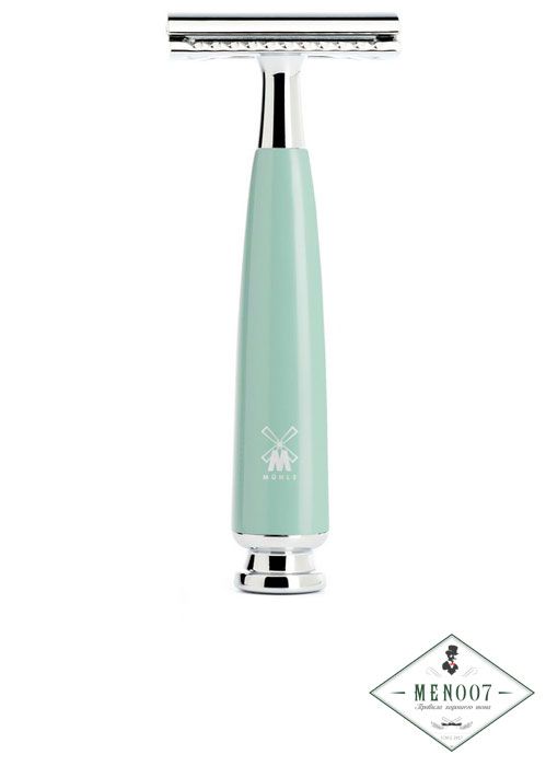 Т-образная бритва MUEHLE RYTMO, смола мятного цвета