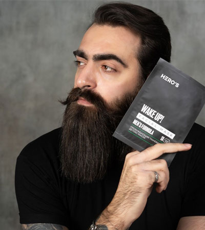 Тканевая пробуждающая детокс - маска Hero'S Wake Up Facial Mask - 20 г