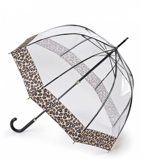 Зонт женский трость Fulton L866-4037 NaturalLeopard (Леопард)