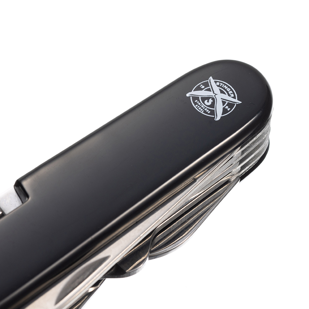 Нож перочинный 89 мм, 15 функций, в блистере STINGER FK-K5012ALLB