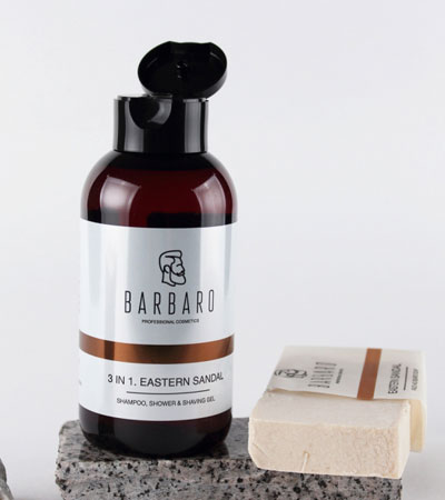Шампунь-гель BARBARO 3 в 1 EASTERN SANDAL , 250 мл