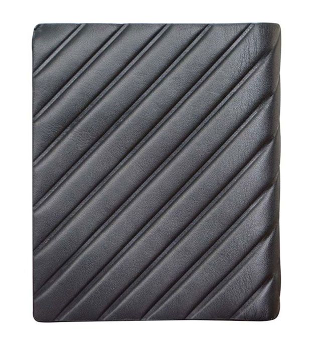 Кошелёк Cross Grabado, кожа наппа, фактурная, чёрный, 9,5 х 1 х 12 см