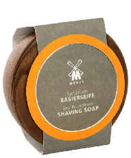 Твердое мыло для бритья MUEHLE в деревянной чаше, Облепиха, 65 гр