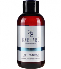 Шампунь-гель BARBARO 3 в 1 MENTHOL , 250 мл