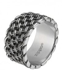 Кольцо из стали с плетёным рисунком (20,4 мм) ZIPPO