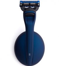 Набор Bolin Webb X1, бритва X1 матовая синяя, подставка матовая синяя