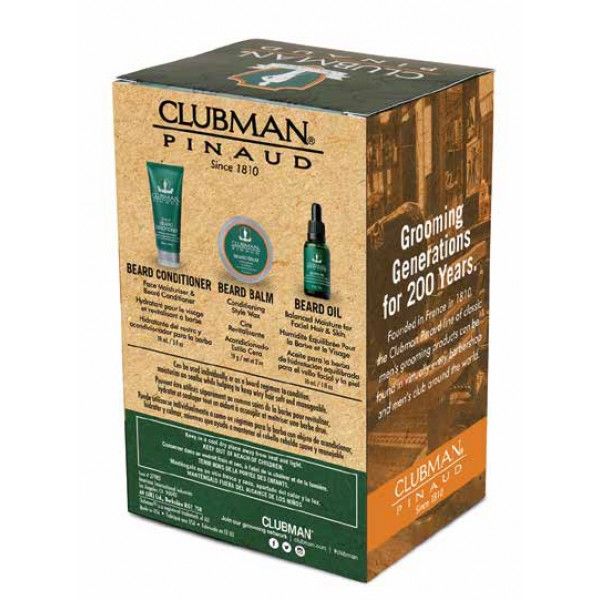 Набор для ухода за бородой 3-in-1 Clubman Pinoud