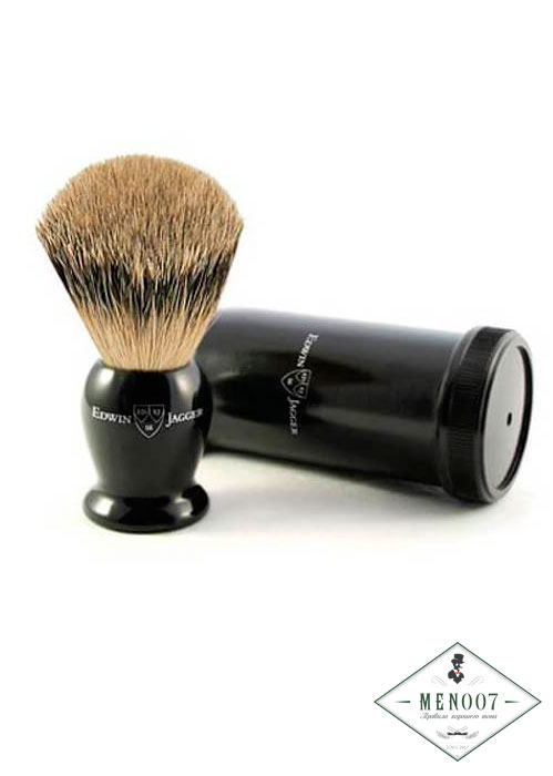 Дорожный помазок Edwin Jagger черная смола  IETSBBB