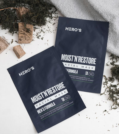 Тканевая пробуждающая детокс - маска Hero'S Wake Up Facial Mask - 20 г