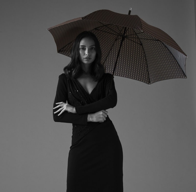 Зонт женский трость Fulton L850-3458 PinkFoulard (Розовый платок)