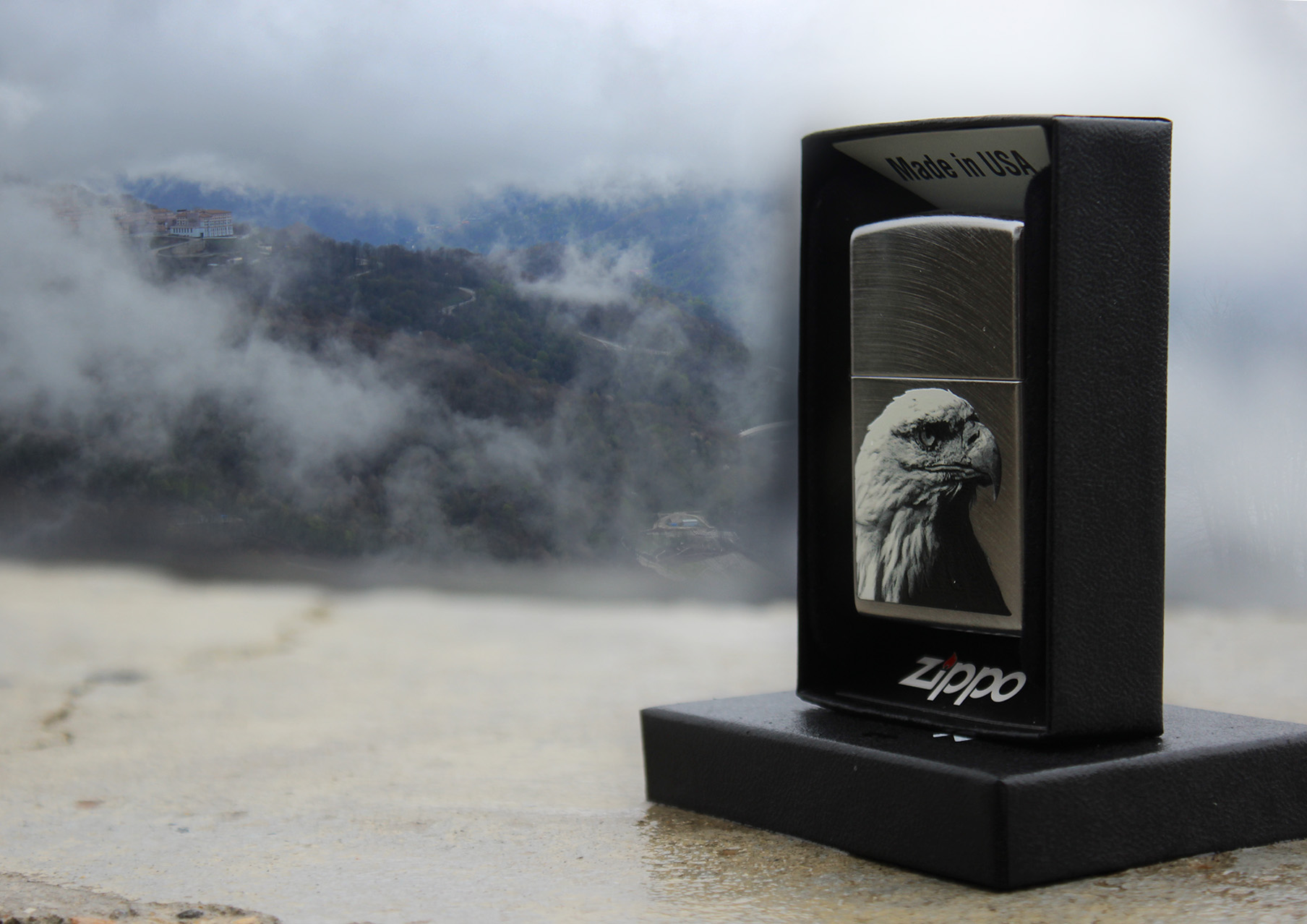Зажигалка Chrome Arch ZIPPO 24647 EAGLE HEAD