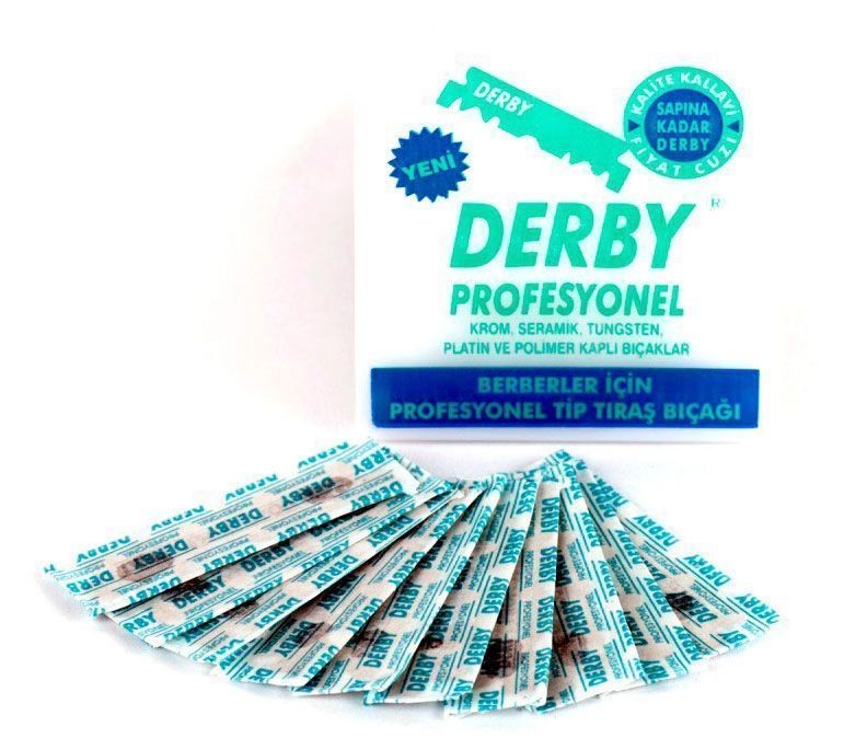 Лезвия для шаветты Derby Professional Single Edge Razor Blades 100шт