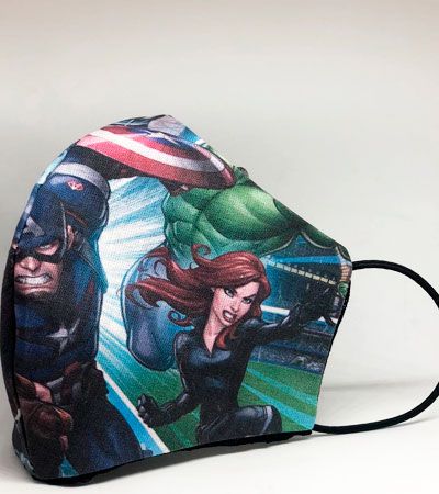 Защитная маска многоразовая "Супер Герой" женская