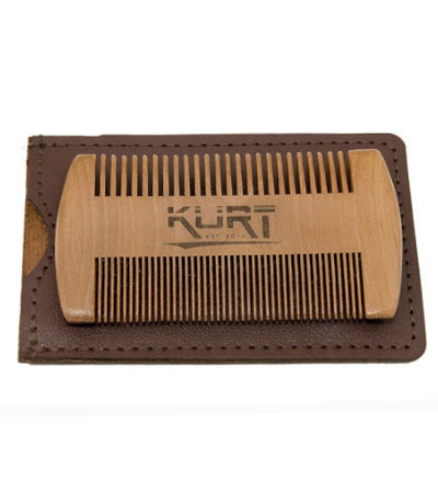 Гребень из дерева для волос бороды KURT K_50040