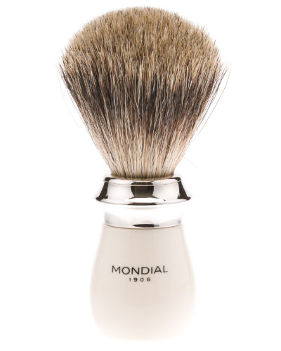 Бритвенный набор: классический станок, помазок, подставка MONDIAL ST-335-AST