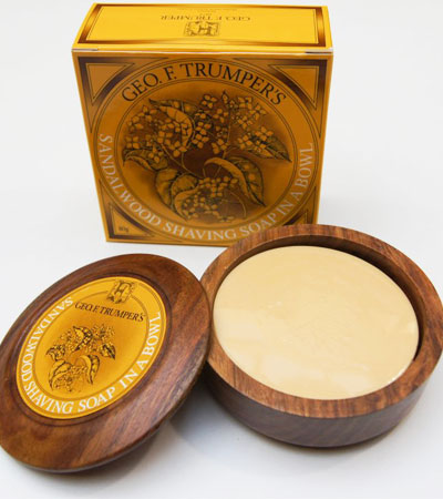 Мыло для бритья в деревянной чаше GEO F TRUMPER Sandlewood с ароматом сандала -80г.