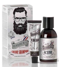 Черный шампунь для окрашивания бороды и волос Beardburys (BLACK) -75мл