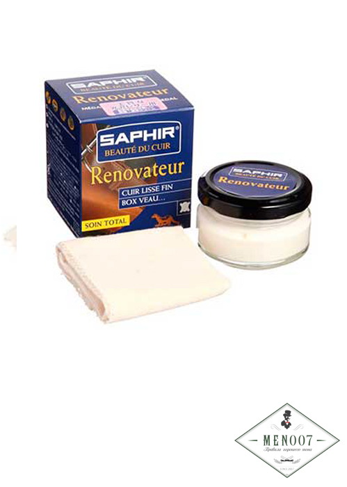 Бальзам-восстановитель «Renovateur» Saphir стеклянная банка, 50 мл. Бесцветный.