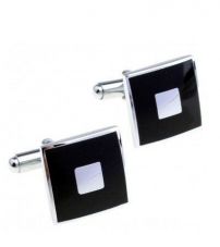 Классические мужские запонки из стали Spikes