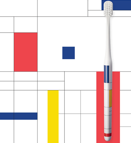 Зубная щетка Monrcarrote «Мондриан» из коллекции «Абстракционистов» 12+