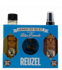 Подарочный набор для волос Reuzel Набор Groom Try Me Kit Blue Pomade