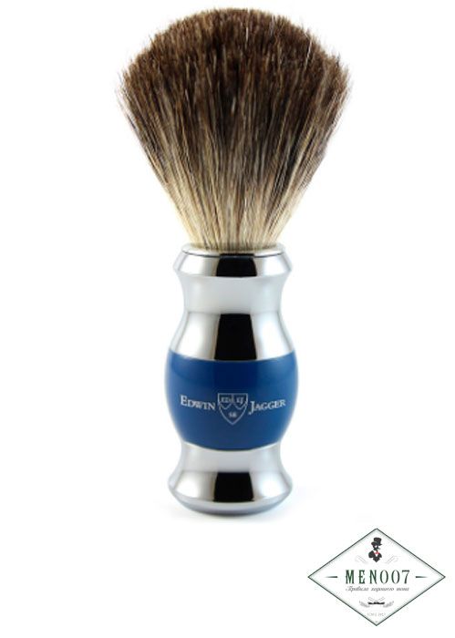 Помазок темно-синий барсучий ворс Edwin Jagger 81SB353CR