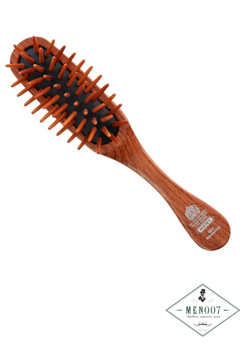 Щётка для волос маленькая 5-рядная Kent MiniWood