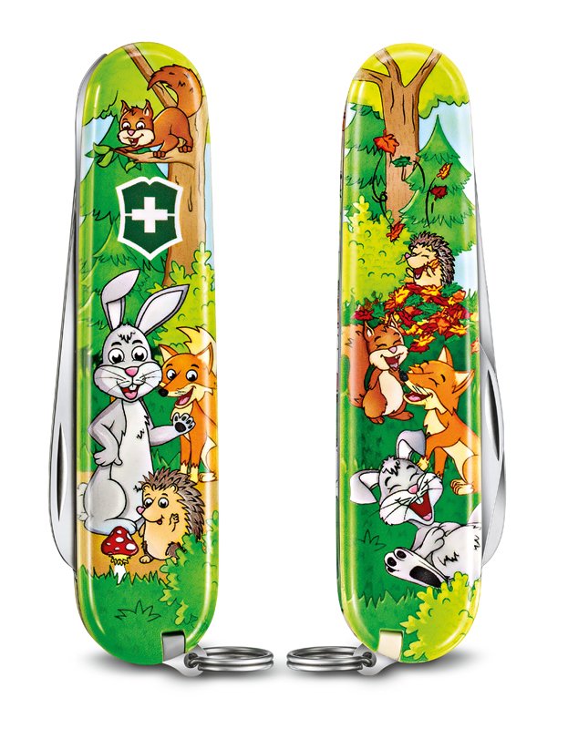 Набор для детей VICTORINOX "Кролик": перочинный нож 84 мм, шнурок на шею, книга-раскраска