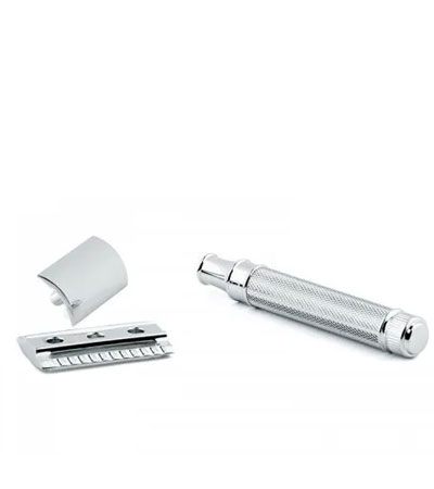 Станок Т-образный хром Edwin Jagger Knurled DE89KN14BL