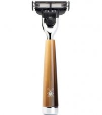 Бритва MUEHLE LISCIO, Mach3, смола, цвет рога